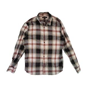 Banana Republic Slim Fit Plaid Long Sleeve Button Down Shirt Men's Medium